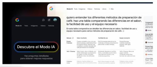 El buscador de Google se vuelve más inteligente con la llegada del Modo IA a España