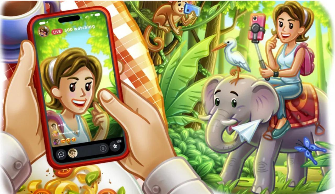 Telegram potencia el streaming con historias en directo y transforma sus regalos en subastas