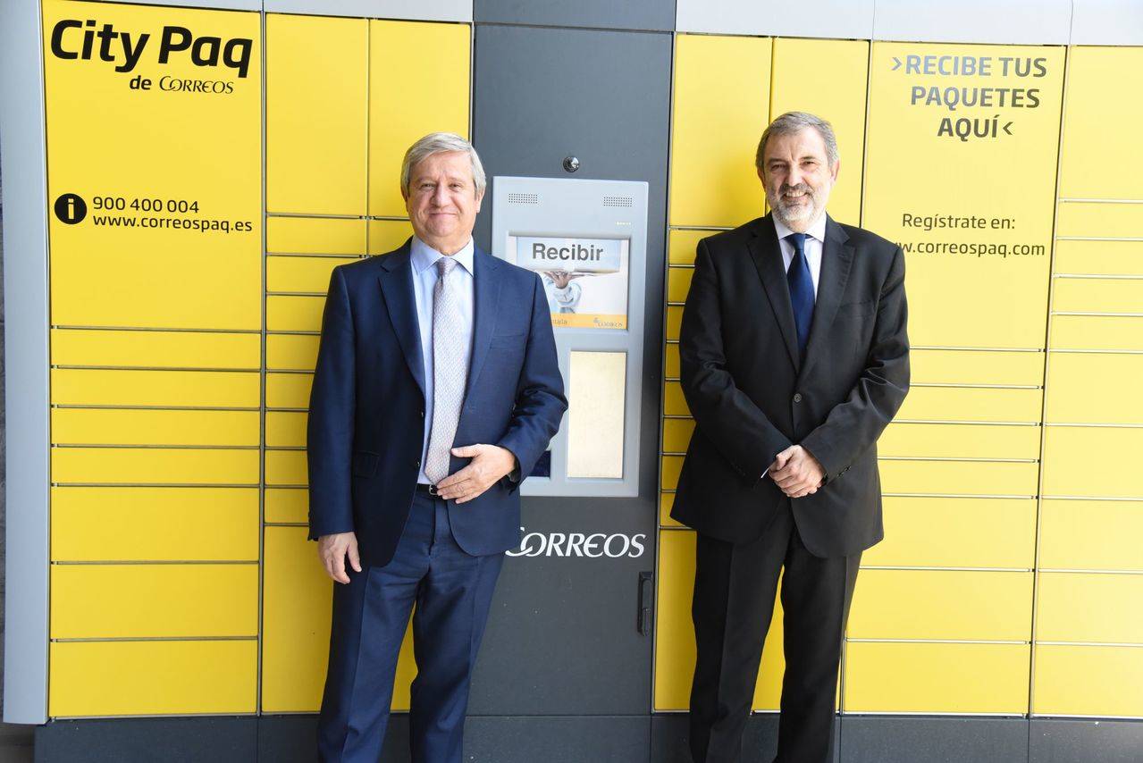 Javier Cuesta,presidente de Correos y Luis Miguel Gilpérez., presidente de Telefónica España