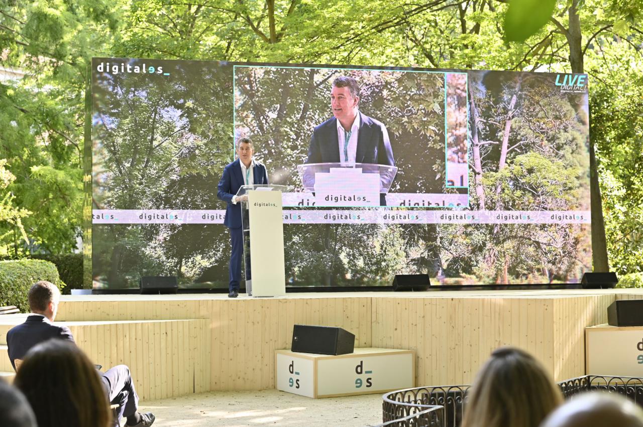 Colman Deegan, CEO de Vodafone España, durante su intervención en el DigitalES Summit 2021