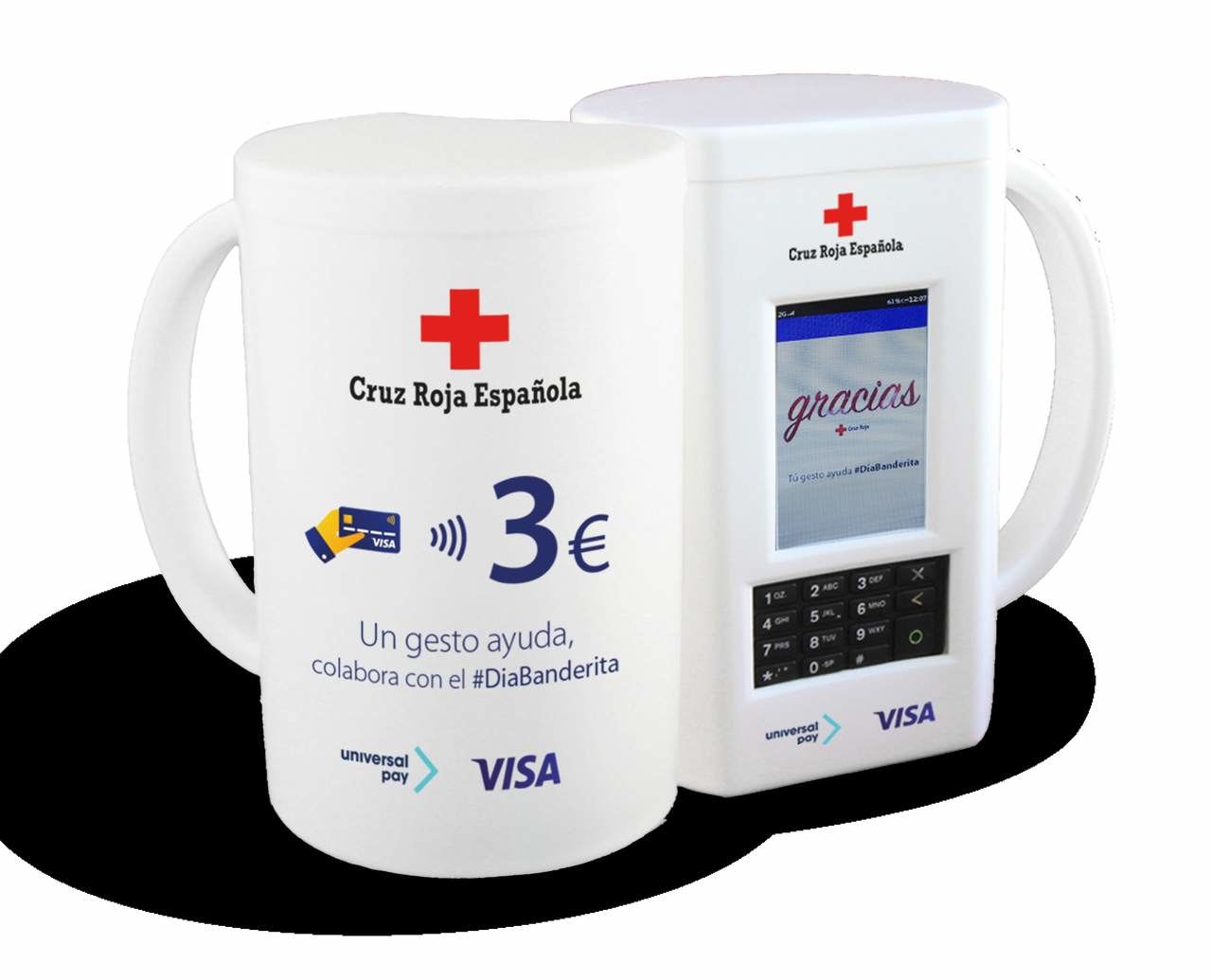 Visa y UniversalPay, crean una hucha ‘contactless’ para la Cruz Roja