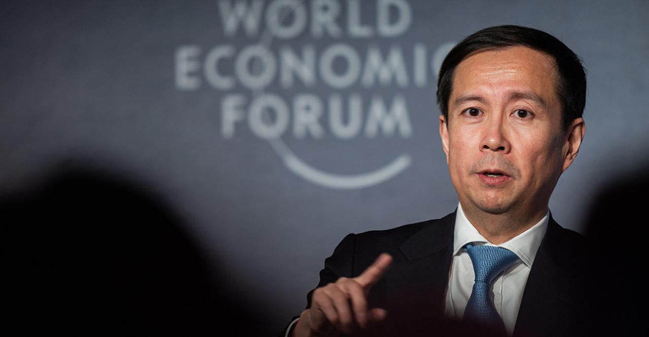 Daniel Zhang, CEO de Alibaba, en Davos