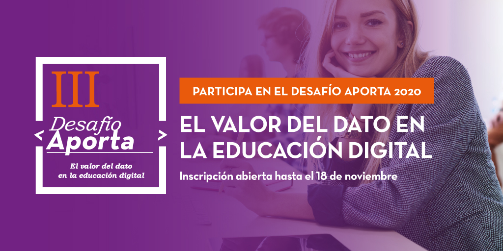 Convocatoria abierta para el tercer Desafío Aporta centrado en el valor del dato para la educación digital