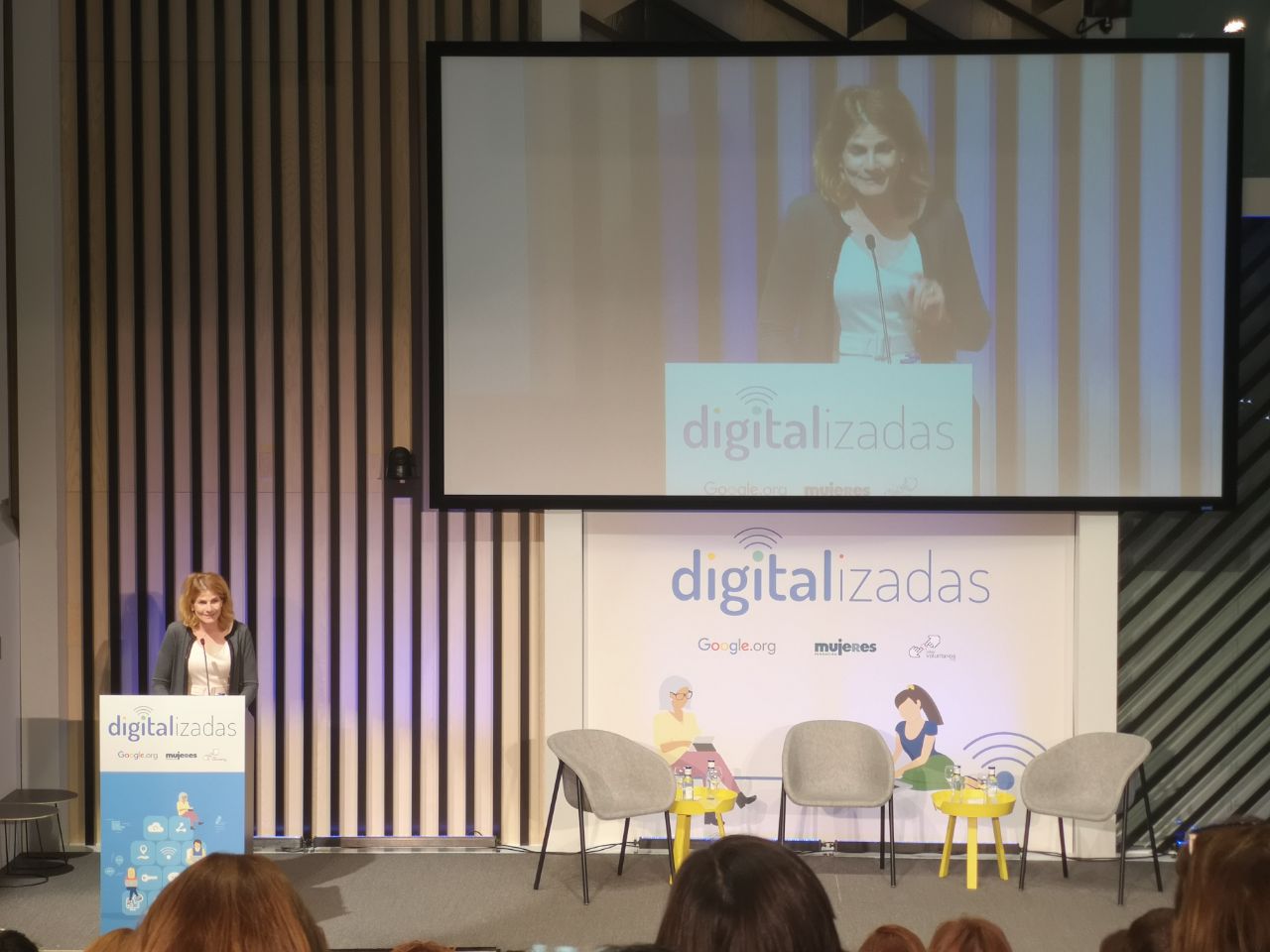 Fuencisla Clemares, Country Manager de Google España, durante el acto