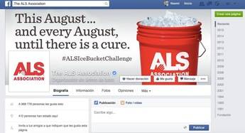 El botón 'Dona Ahora' en la página de The ALS Association
