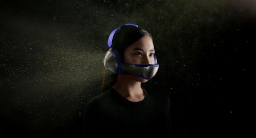 Dyson lanza un casco de audio futurista que purifica el aire