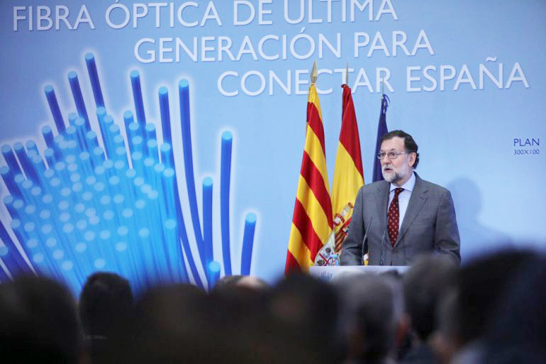 Mariano Rajoy durante la presentación del Plan 300x100