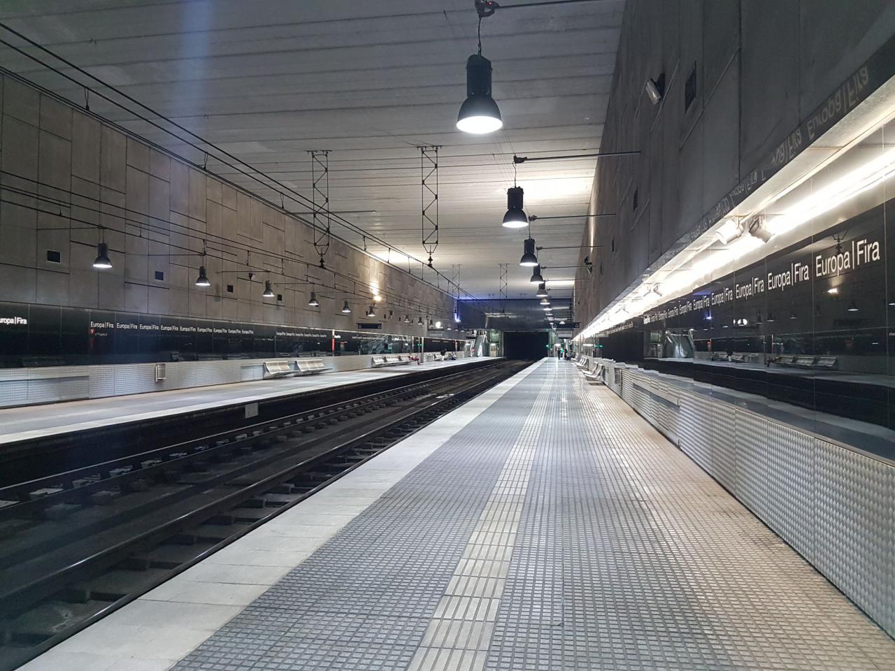 Estación de Fira Europa, en Barcelona