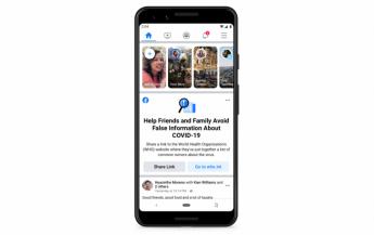 Facebook avisará a los usuarios que interactúen con noticias falsas sobre el coronavirus