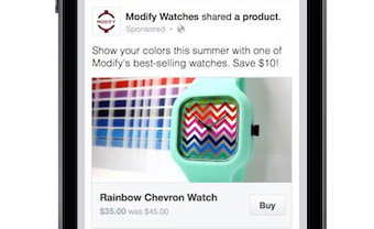 Facebook pone a prueba el botón “comprar” para los anuncios
