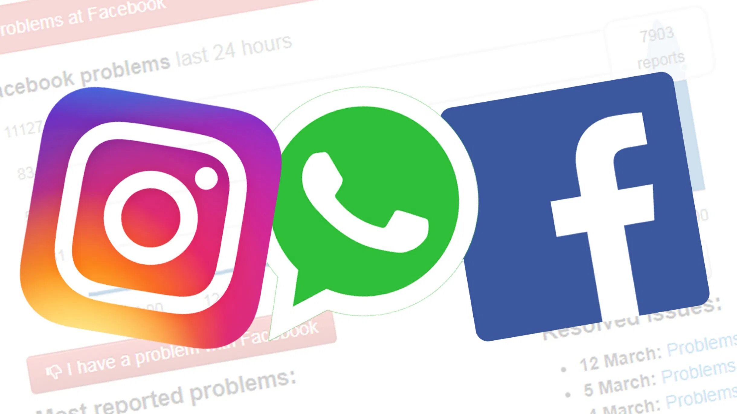 Caída en los servicios de Facebook, Instagram y WhatsApp ...