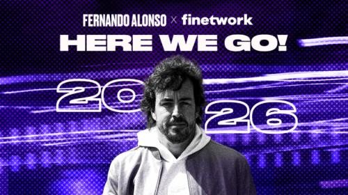 Finetwork renueva su patrocinio con Fernando Alonso por sexto año consecutivo