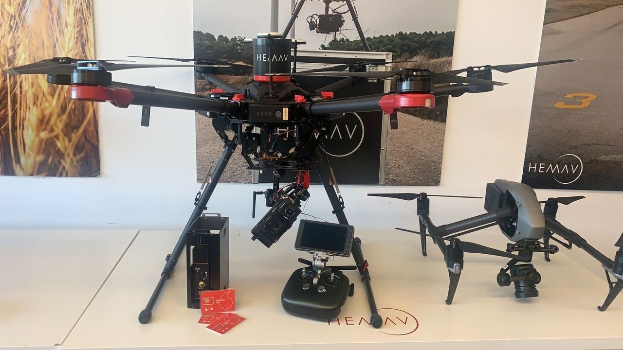 Vodafone lleva sus drones con tecnología 5G a Barcelona