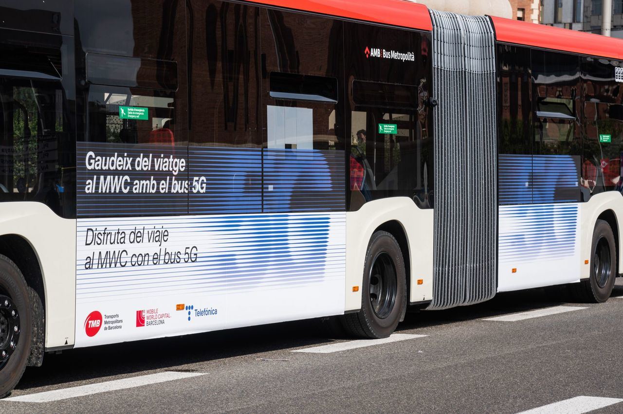 Bus lanzadera del MWC