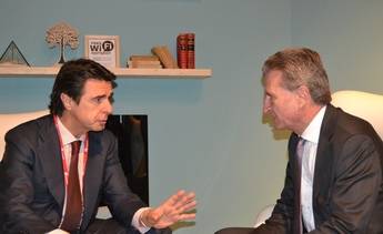 José Manuel Soria se reúne con el comisario Oettinger y con el vicepresidente del Mercado Único Digital en el MWC 2016