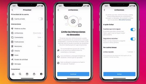 Instagram habilita la restricción de comentarios y mensajes directos de nuevos seguidores y desconocidos