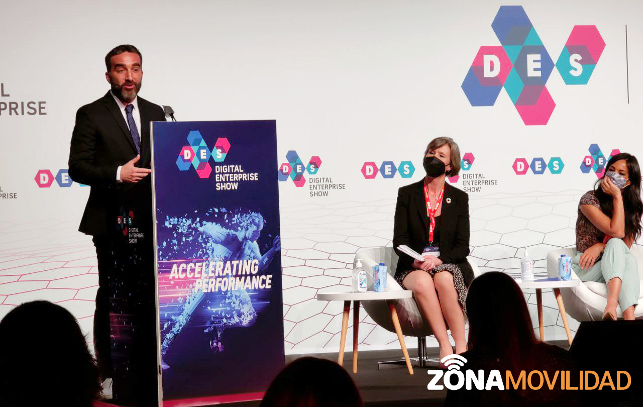 Francisco Polo, Alto Comisionado de España Nación Emprendedora, durante su intervención en el acto de inauguración del DES 2021