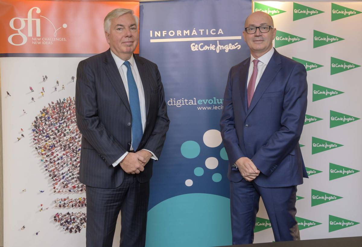 Vincent Rouaix, presidente de Gfi, y Jesús Nuño de la Rosa, consejero delegado de El Corte Inglés.