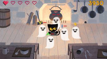 Google Doodle Halloween