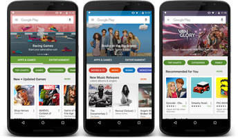 La Play Store se actualiza con nuevo look y animaciones