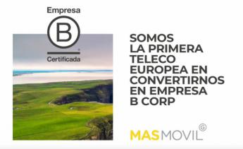 El Grupo MásMóvil, primer operador europeo en convertirse en B Corp