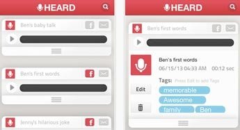 Heard, una app para grabar en iOS