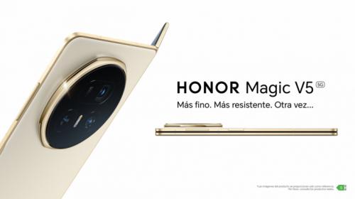 Más fino, más resistente… otra vez: HONOR Magic V5, un móvil de Guinness