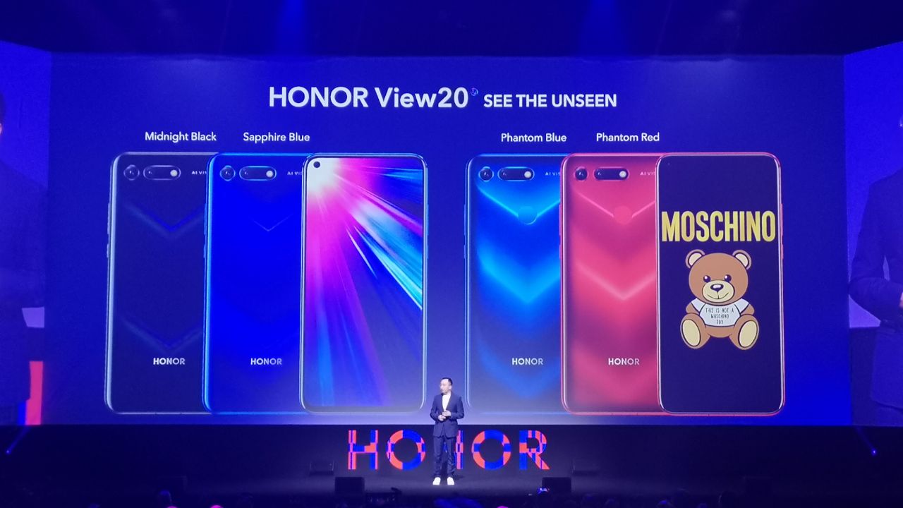 George Zhao, presidente de Honor, durante la presentación del Honor View 20 en París