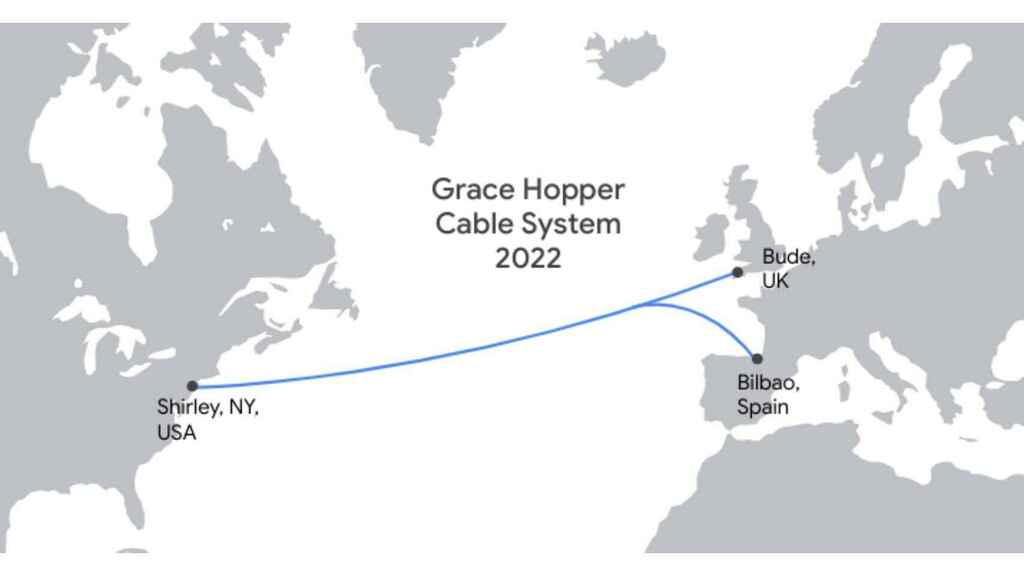 Google anuncia un nuevo cable submarino que une EEUU, Reino Unido y España
