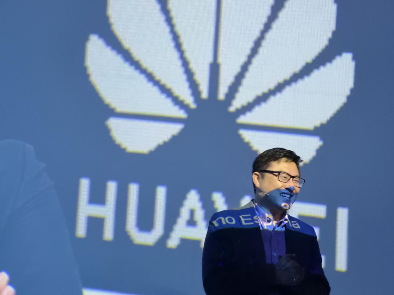 Pablo Wang, director de la unidad de negocio de Huawei Consumer en España, durante el encuentro con la prensa