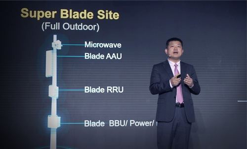 Peter Zhou, director de Marketing de Huawei Wireless Solutions, durante el discurso de apertura