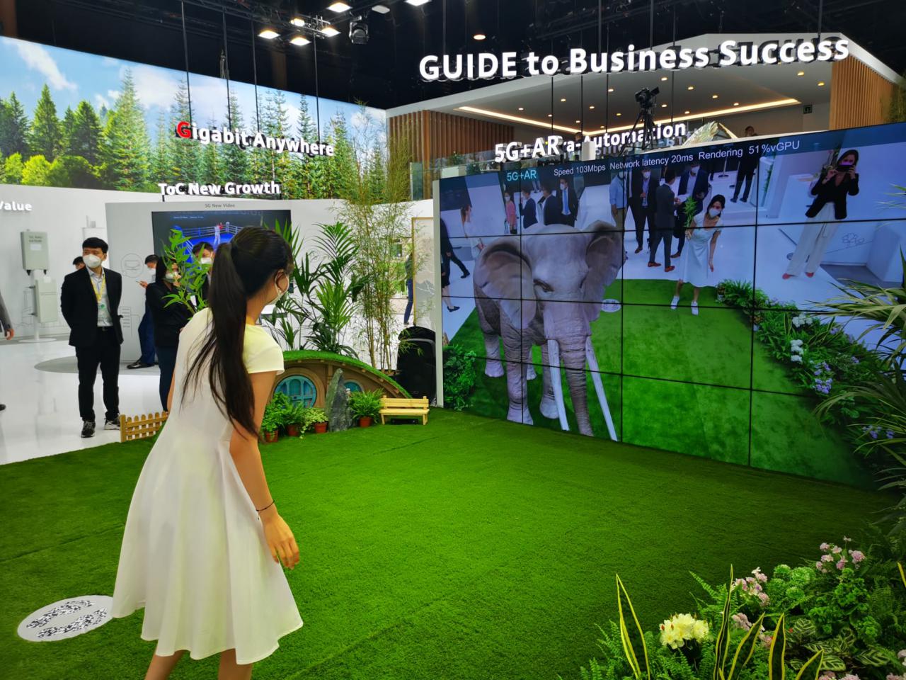 Stand de Huawei en el MWC Barcelona 2021