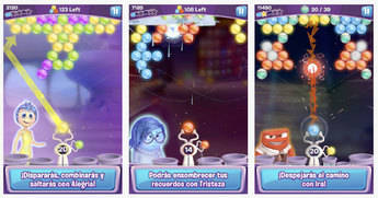 Dispara esferas de recuerdos con Inside Out Thought Bubbles. Una aplicación totalmente Del Revés.