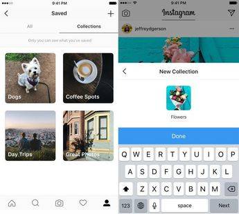 Así son las nuevas colecciones para guardar post en Instagram
 