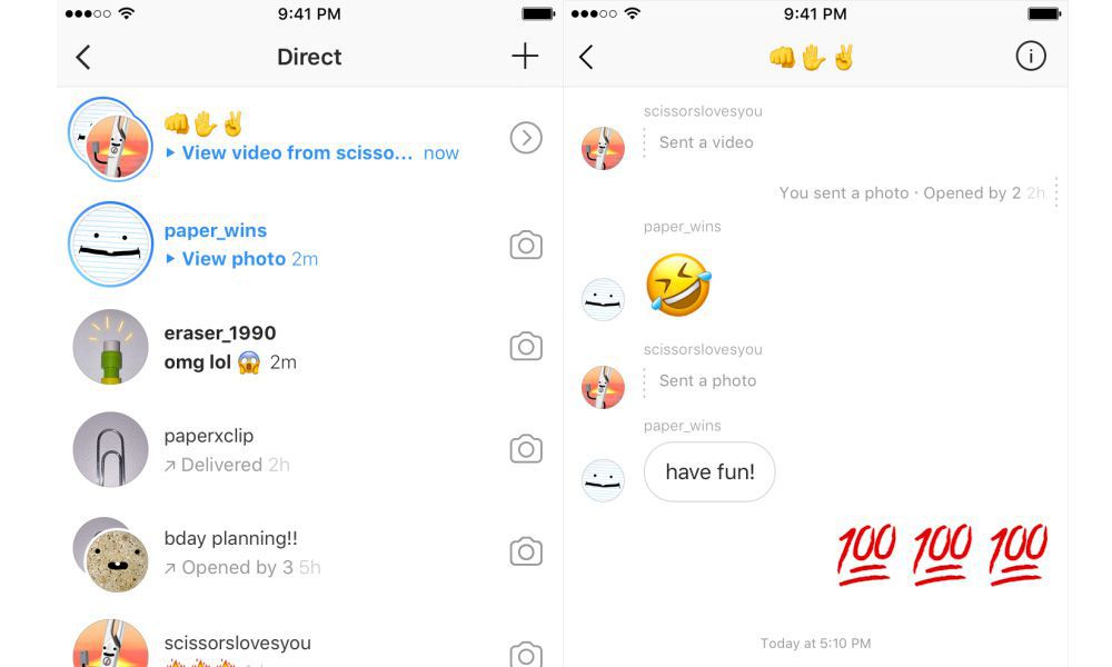 Instagram Direct ahora contará con mensajes efímeros