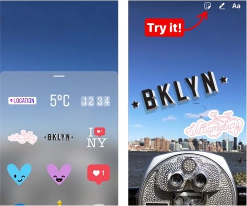 Instagram Stories estrena geostickers iguales a los geofiltros de Snapchat