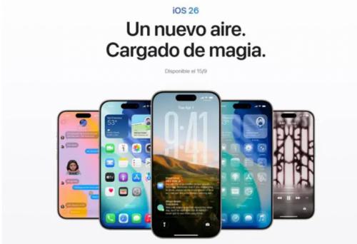 Apple lanzará iOS 26 y el resto de sus nuevos sistemas operativos el próximo 15 de septiembre