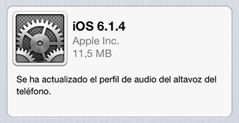 Apple lanza por sorpresa iOS 6.1.4