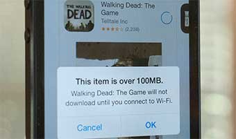 Apple aumenta el límite de descarga en iOS7 mediante la red móvil hasta 100MB