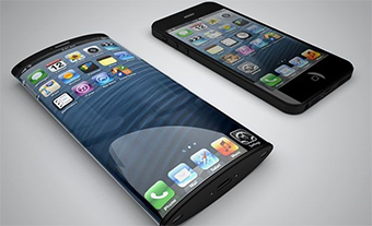 Concepto de iPhone 6 con pantalla curva de los diseñadores Nickolay Lamn y Matteo Gianni.