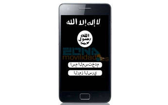 App de mensajería del ISIS (ilustración zonamovilidad,es)