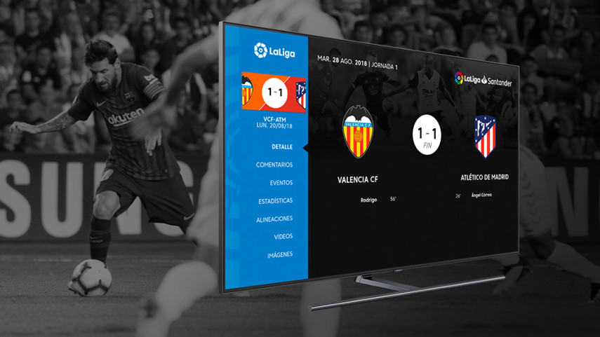 La Smart TV de Samsung tiene en primicia la app oficial de LaLiga
