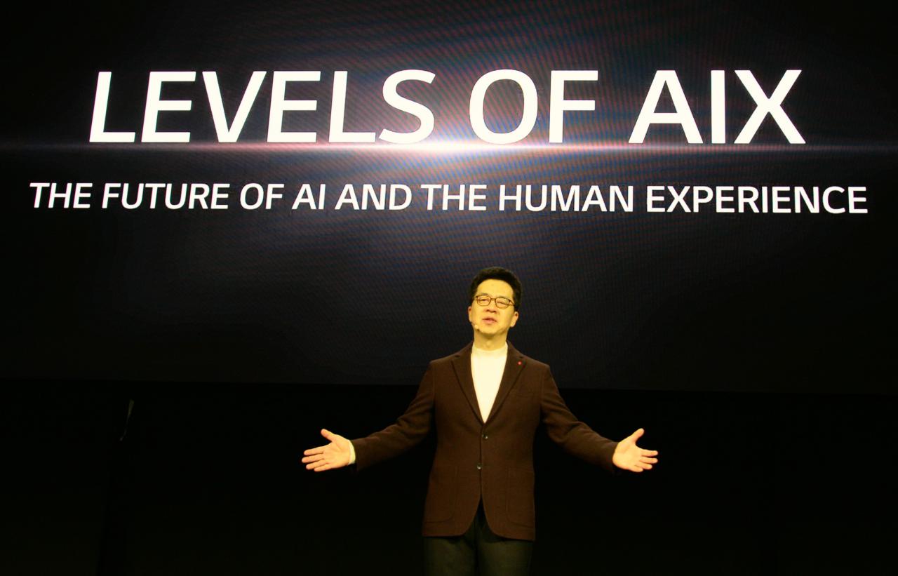 Dr. Park, presidente y Director de Tecnología de LG, durante su intervención en el CES 2020