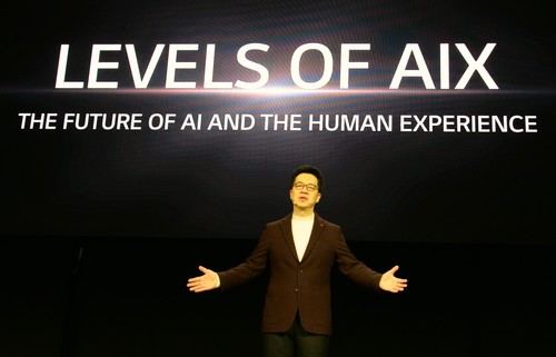 Dr. Park, presidente y Director de Tecnología de LG, durante su intervención en el CES 2020