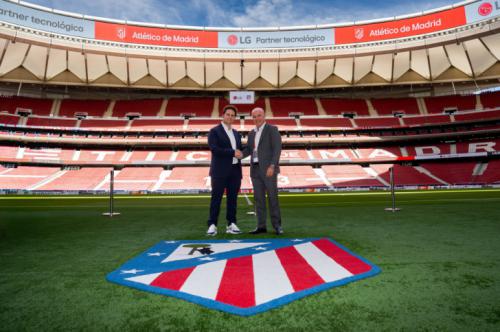 LG inaugura SkyRibbon en el estadio del Atlético de Madrid