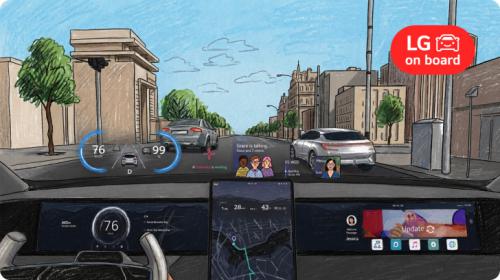 LG propone convertir el parabrisas del coche en una gran pantalla inteligente