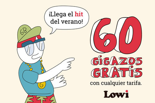 Lowi sigue su tradición y regala 60GB este verano