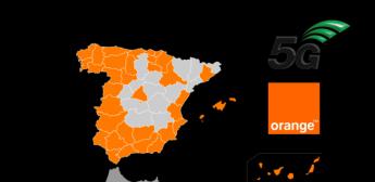 El mapa 5G de Orange supera los 120 municipios de 38 provincias
