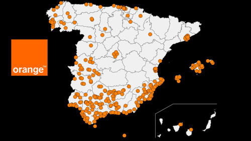 El mapa 5G de Orange ya alcanza las 295 ciudades españolas