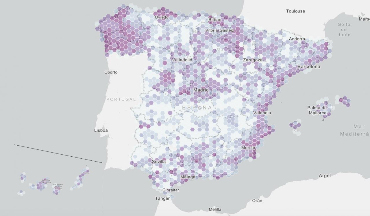 Zonas elegibles preliminares para el año 2022 del programa UNICO